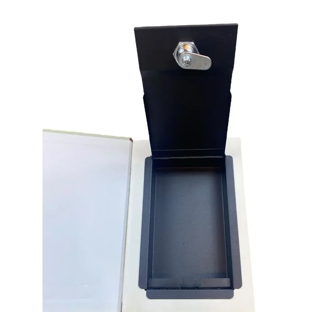 Diversion Book Safe Key Lock Secret Hidden Metal Lock Box Money Alice In Wonderl